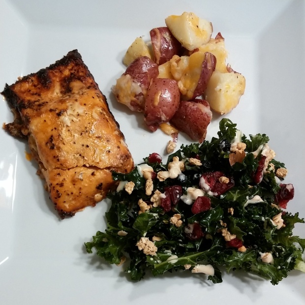 kale salad with meal