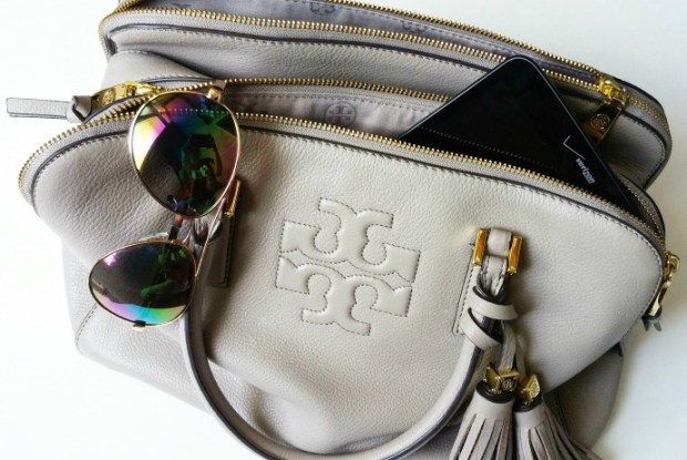Tory Burch Thea Triple Zip with LG G Pad, http://chicinacademia.com